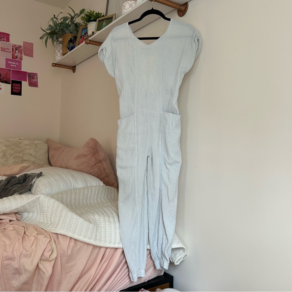 zara girls textured jumpsuit with cuffs; size:‎ 13-14